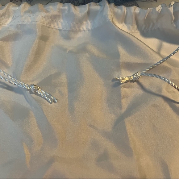 Coach white satin dust bag 16x13 for purse storage. Drawstring. Like new. - Picture 3 of 6